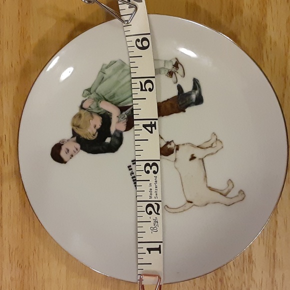 Norman Rockwell's "Courageous Hero"  American Family Series ll Plate 6.5" - Picture 8 of 8